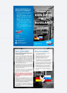 Nicht glaubwürdigt für die Kriegspartei AfD