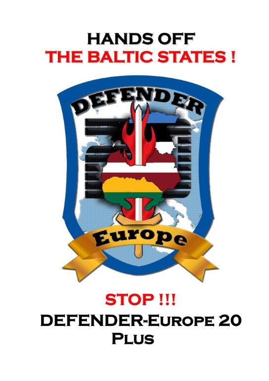 Stop! DEFENDER-Europe 20 Plus! - No to war - no to NATO ...